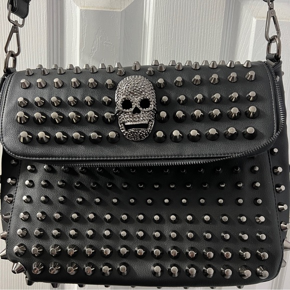 Scarleton Vegan Leather Studded Crossbody - Picture 2 of 12